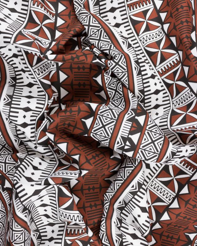 Polynesian fabric TURE Brown - Tissushop